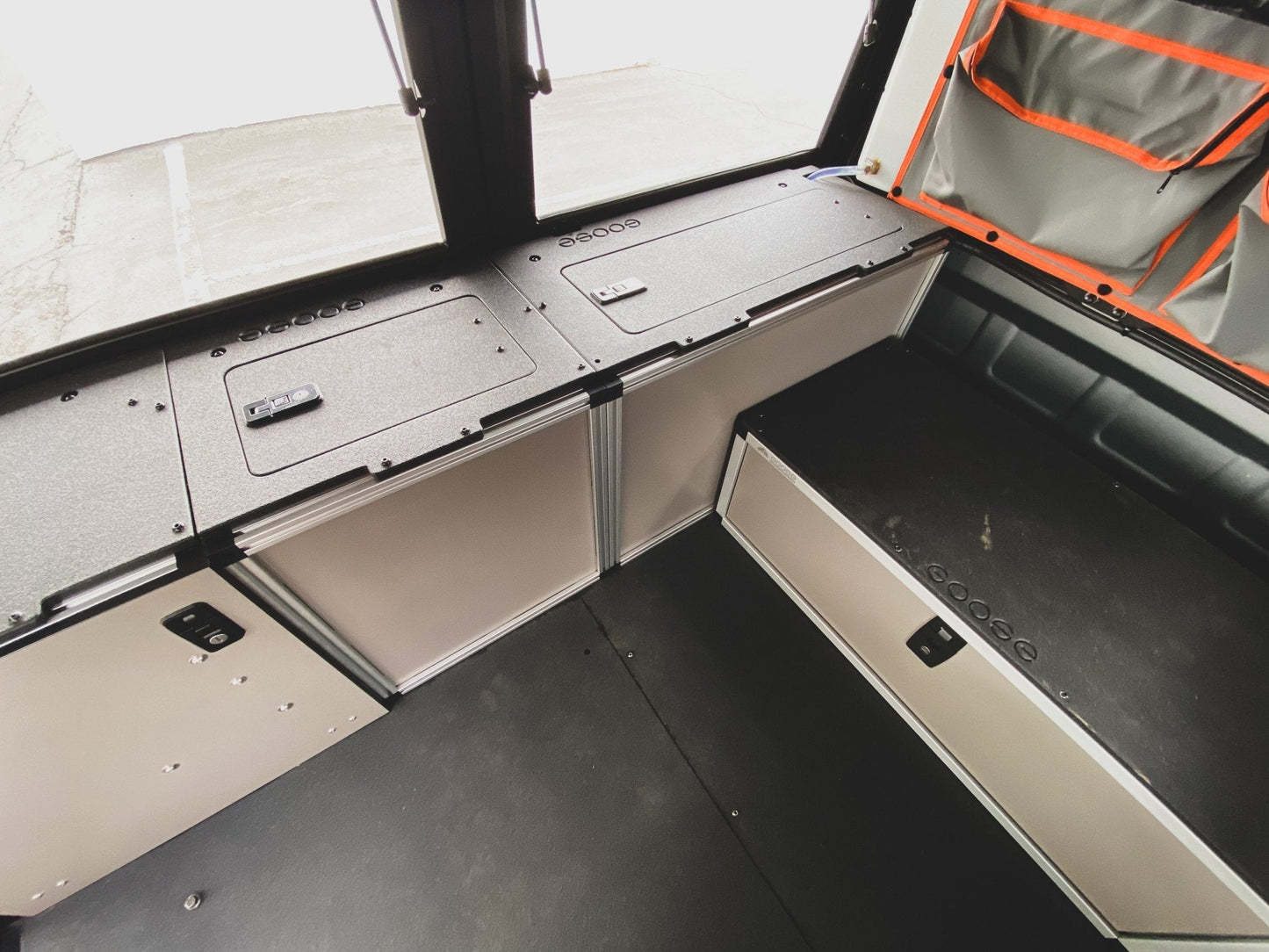 Alu-Cab Alu-Cabin Canopy Camper - Ram 2500 & 3500 2009-Present 4th & 5th Gen. - Front Utility Module - Goose Gear