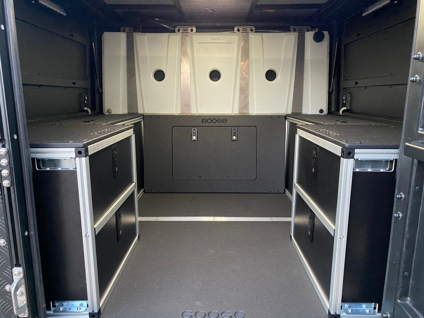 Alu-Cab Canopy Camper - Toyota Tacoma 2005-Present 2nd & 3rd Gen. - Lower Bulkhead Panel - Goose Gear