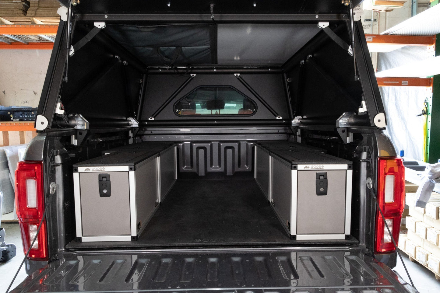 Goose Gear Camper System - Go Fast Camper - Toyota Tacoma 2005-Present 2nd & 3rd Gen - Camper Bed Plate System - 5Ft. Bed - Goose Gear