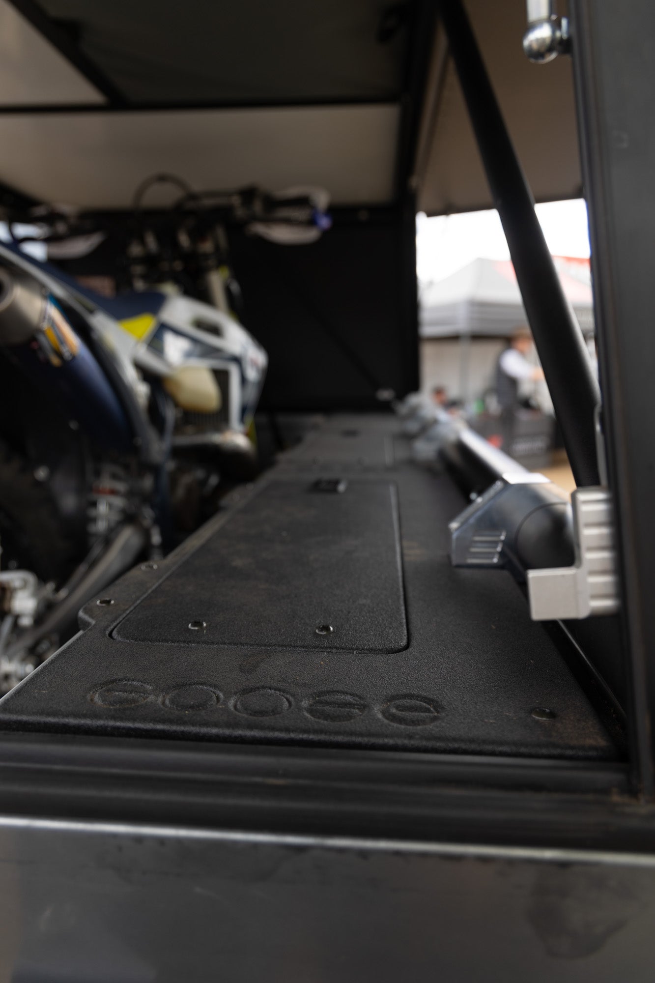 Rustic Mountain Overland Anzac GFC Moto Hauler - Passenger Side Utility Module Package - Goose Gear