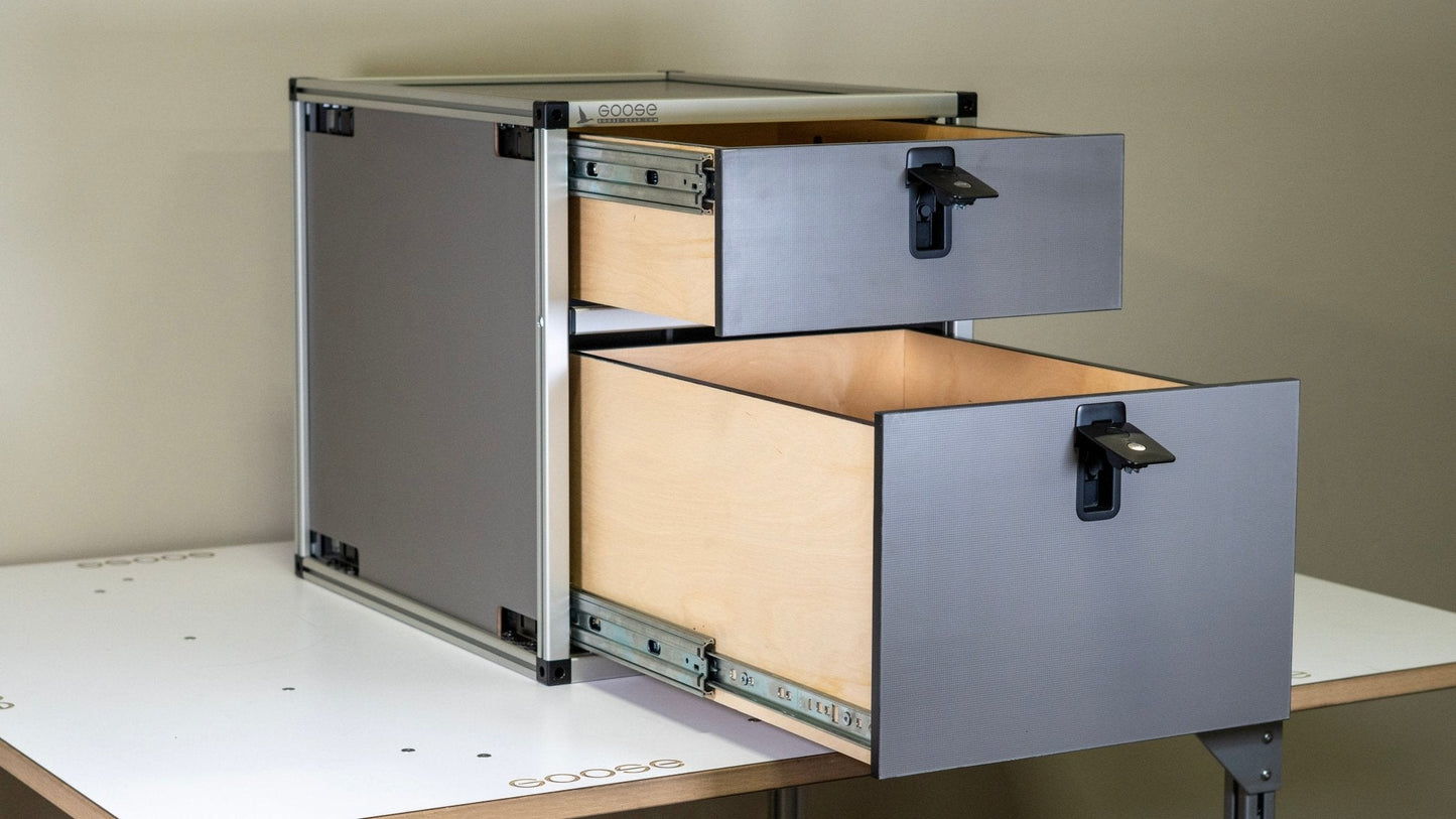 Goose Gear Double Drawer Module - 19 3/16" Wide x 25" Depth
