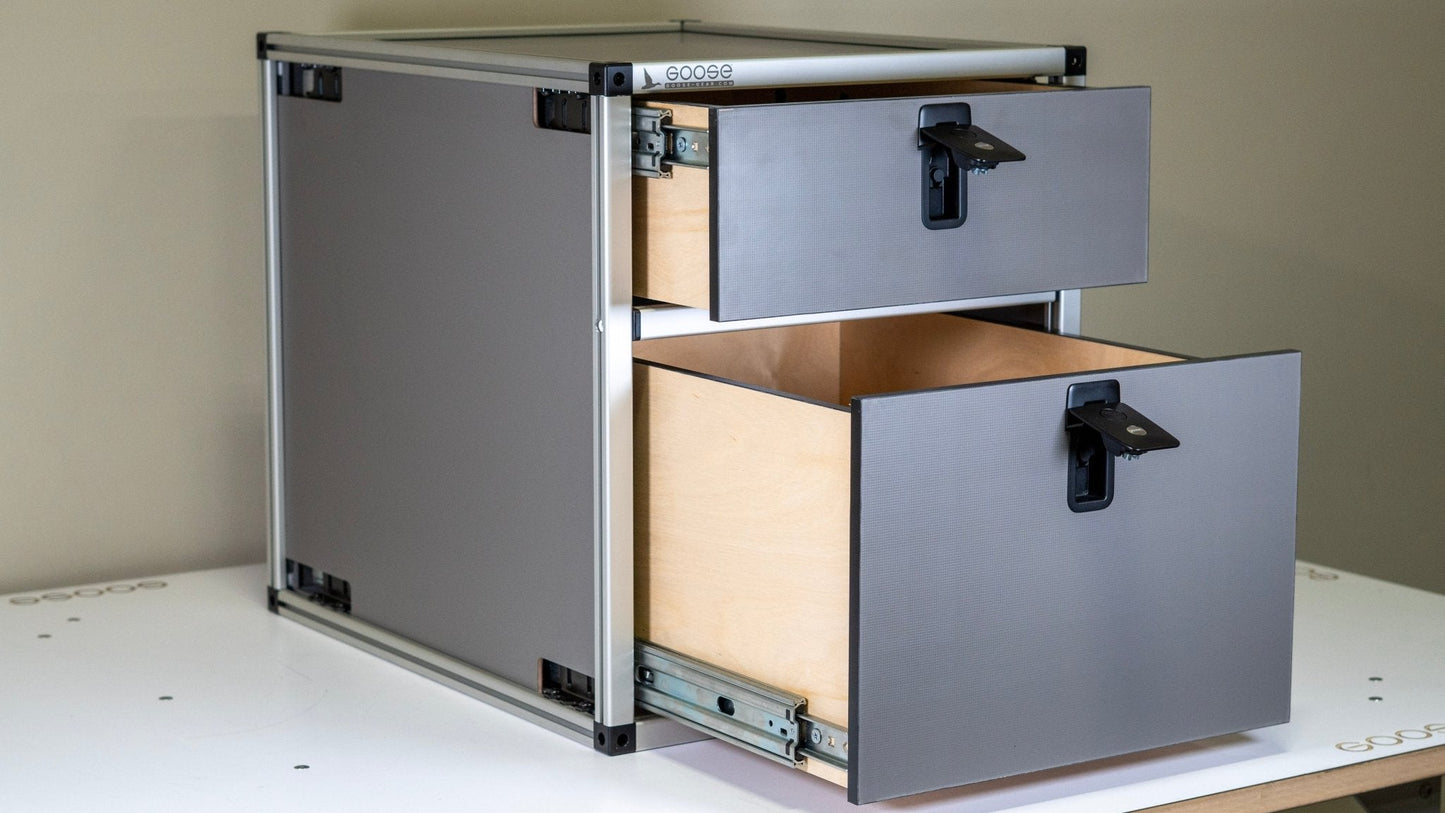 Goose Gear Double Drawer Module - 19 3/16" Wide x 25" Depth