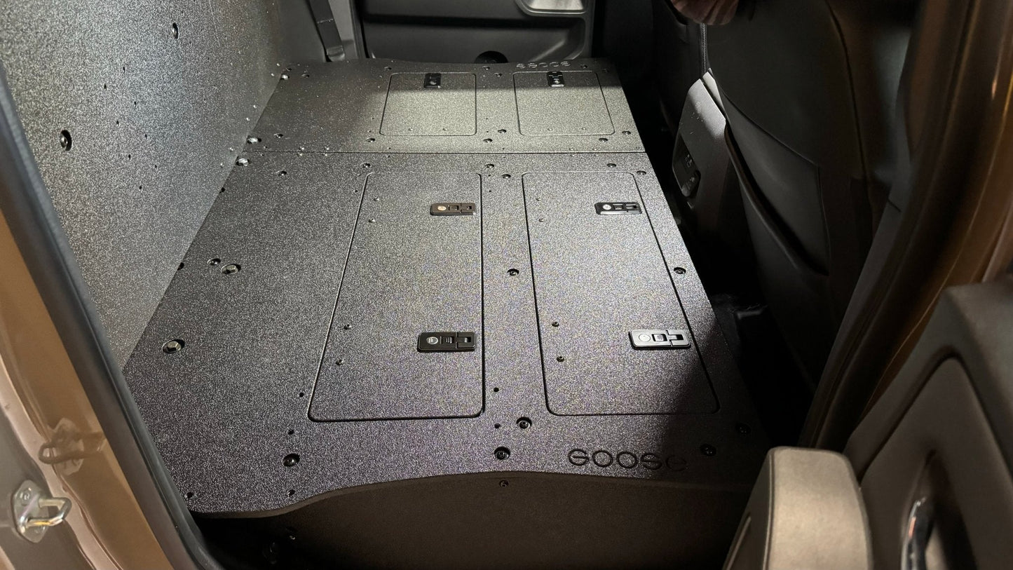 Goose Gear Nissan - Frontier - Crew Cab - 2021-Present - 3rd Gen - Explore Series - Second Row Seat Delete Plate System