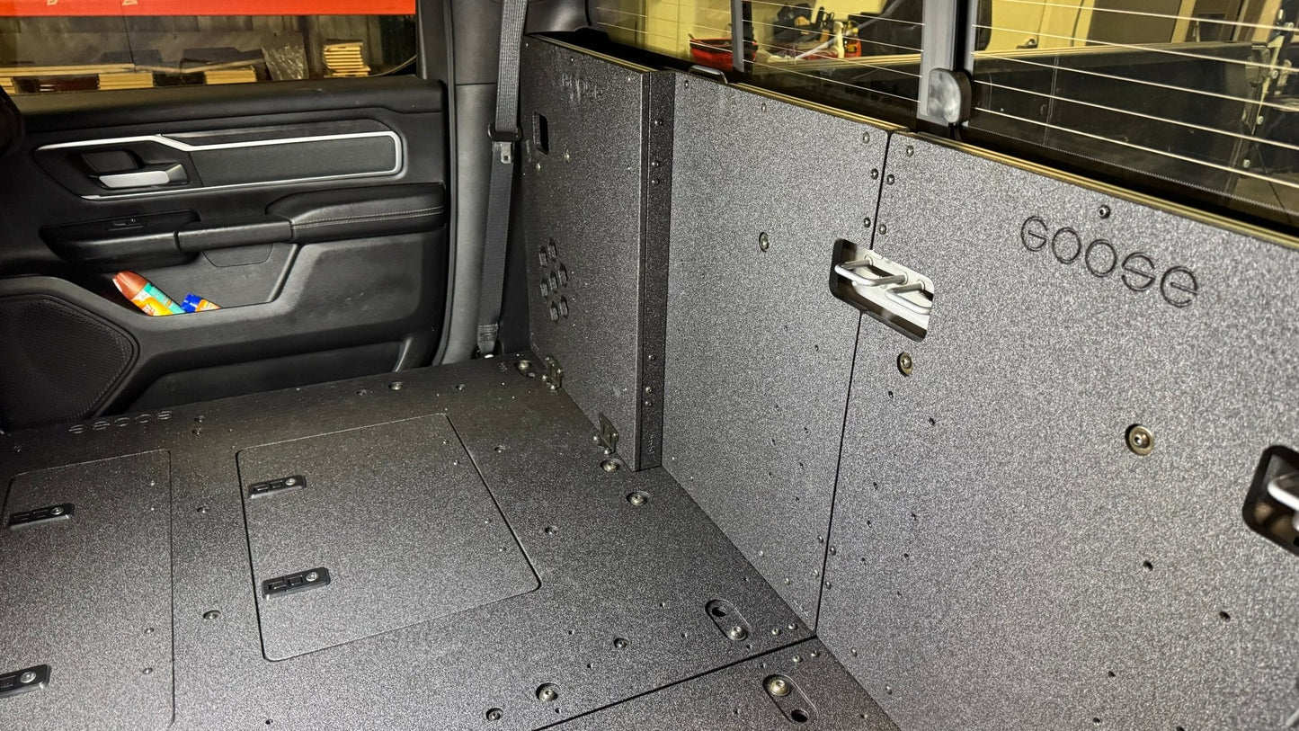 Goose Gear RAM - 1500 - 2019 - Present - 5th Gen. - Crew Cab - Explore Series - Second Row Seat Delete Plate System