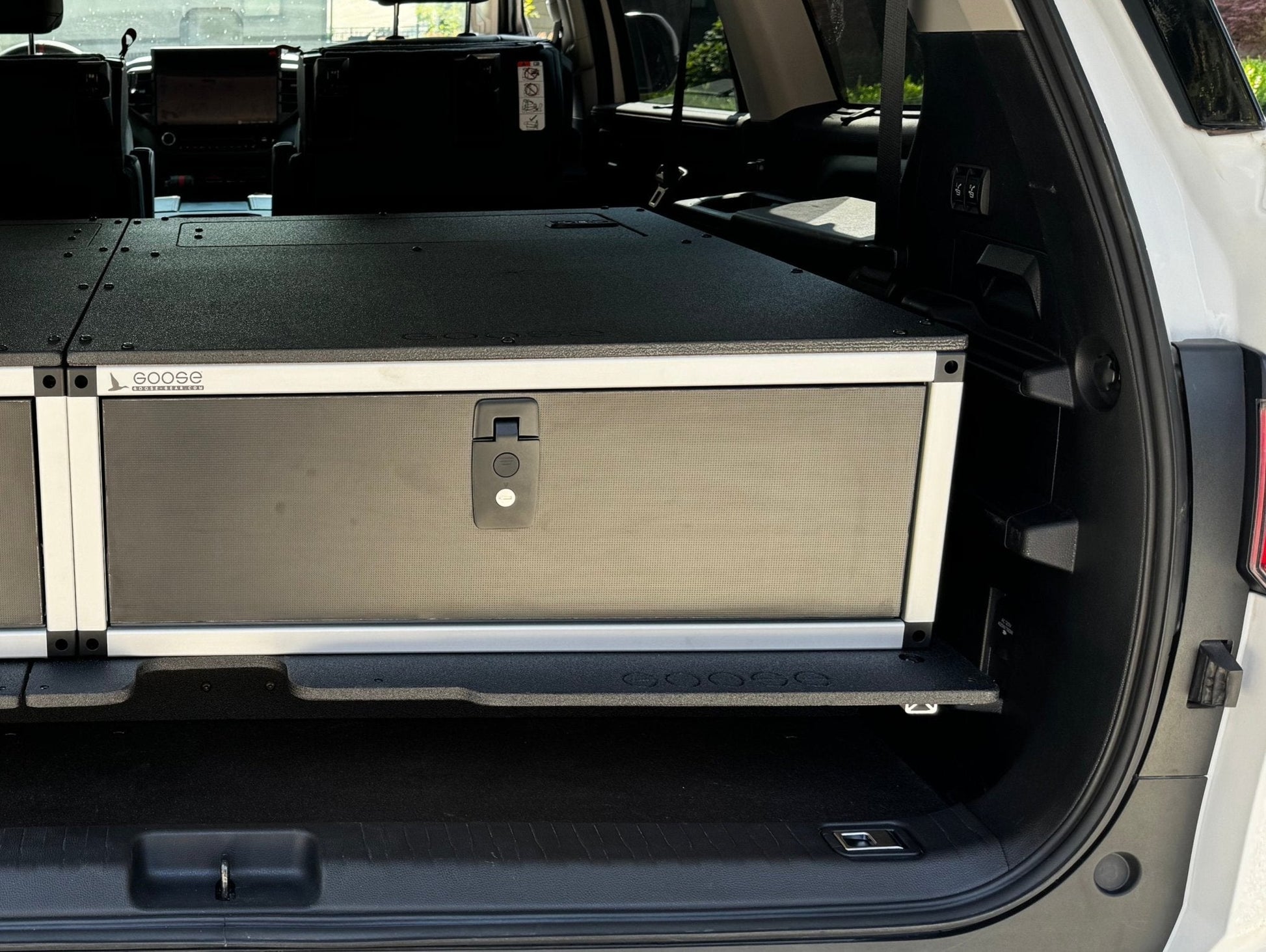 Goose Gear Toyota - Sequoia - 2023 - Present - 3rd Gen - Explore Series - Single Drawer - 28 - 3/16" Width x 38" Deep x 10" High - Drawer Module with Short Drawer 20" and Storage Space Behind