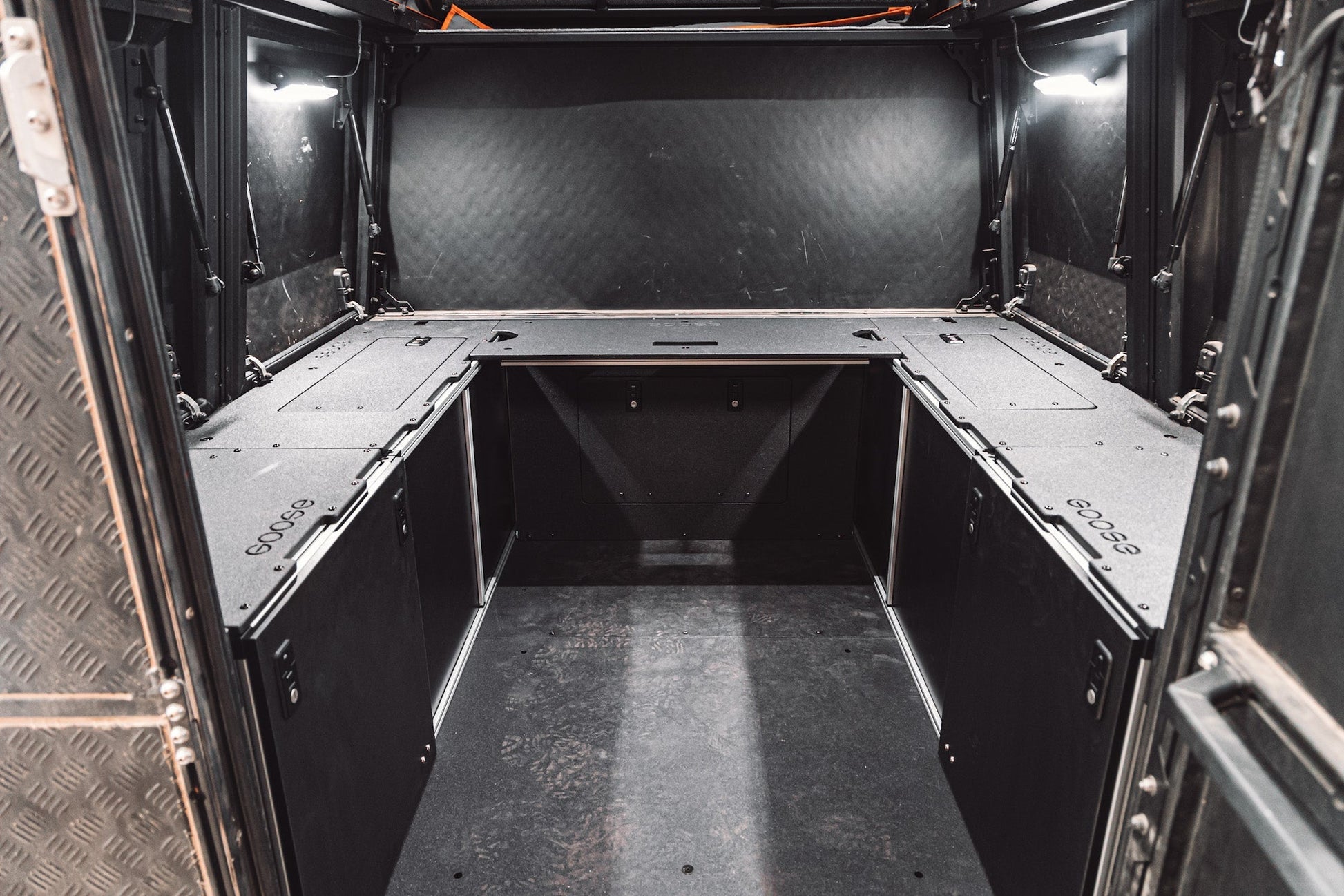 alu cab canopy camper Goose Gear Alu-Cab AluCabin Canopy Camper - Chevrolet Silverado 1500 / GMC Sierra 1500 2019-Present 4th Gen
