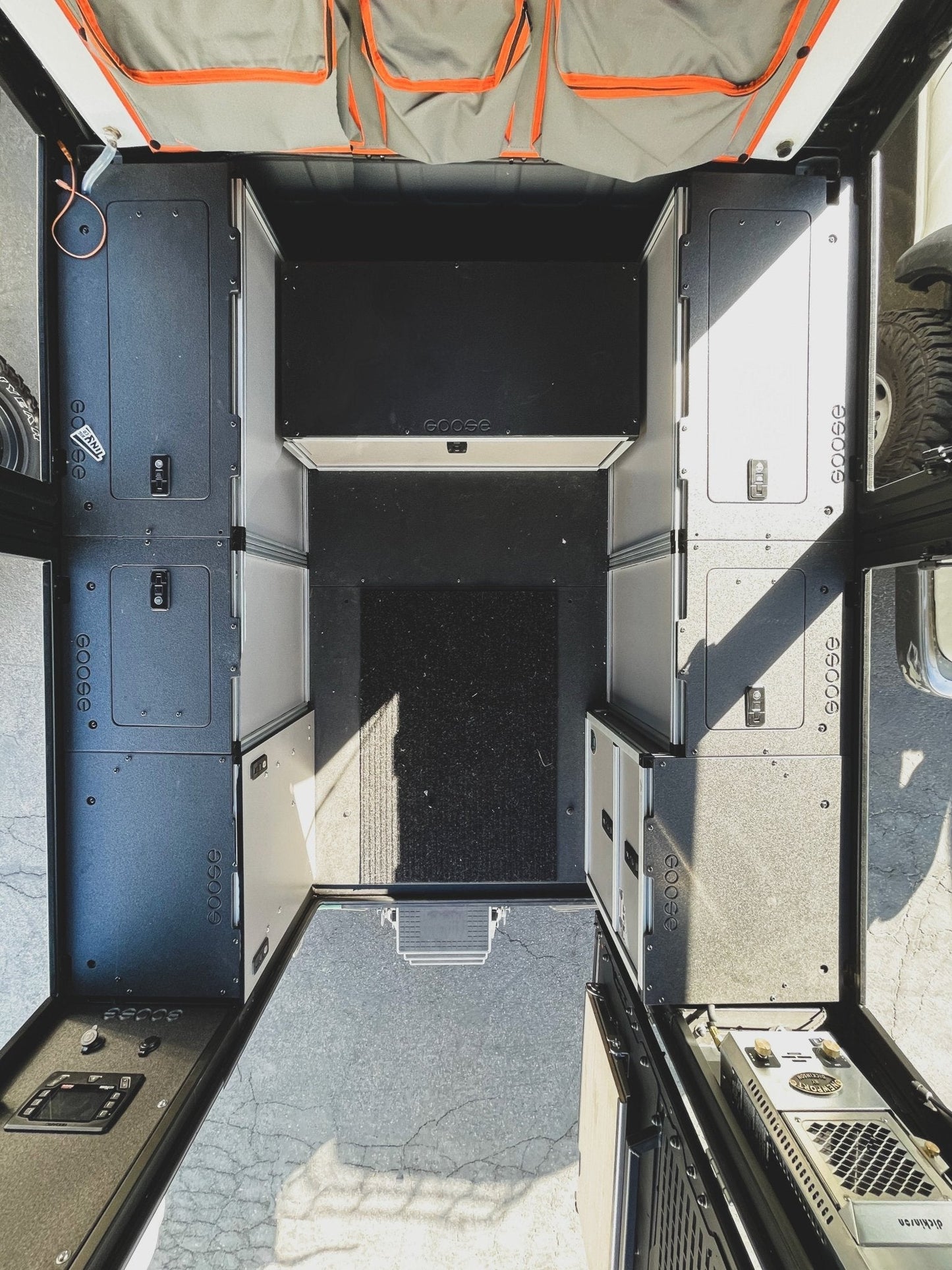 Alu-Cab Alu-Cabin Canopy Camper - Chevrolet Silverado 1500 / GMC Sierra 1500 2019-Present 4th Gen. - Rear Double Drawer Module - Goose Gear