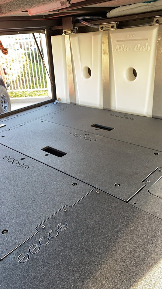 Alu-Cab Alu-Cabin Canopy Camper - Sleep Deck Panel - Double Drawer Module to Double Drawer Module - Goose Gear