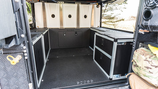 Alu-Cab Canopy Camper V2 - Ford Ranger 2019-Present 4th Gen. - Rear Double Drawer Module - 6' Bed - Goose Gear