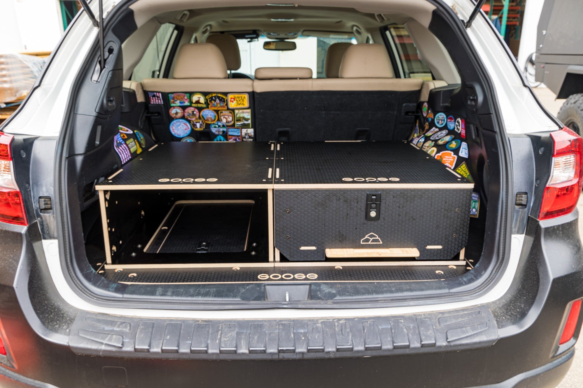 Subaru Rear Locker Goose Gear Rear Storage Package - Subaru Outback Drawers 2015-2019 5th ...