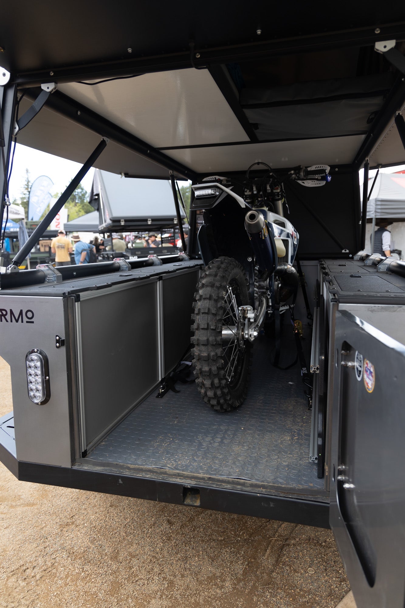 Rustic Mountain Overland Anzac GFC Moto Hauler - Driver Side Utility Module Package - Goose Gear