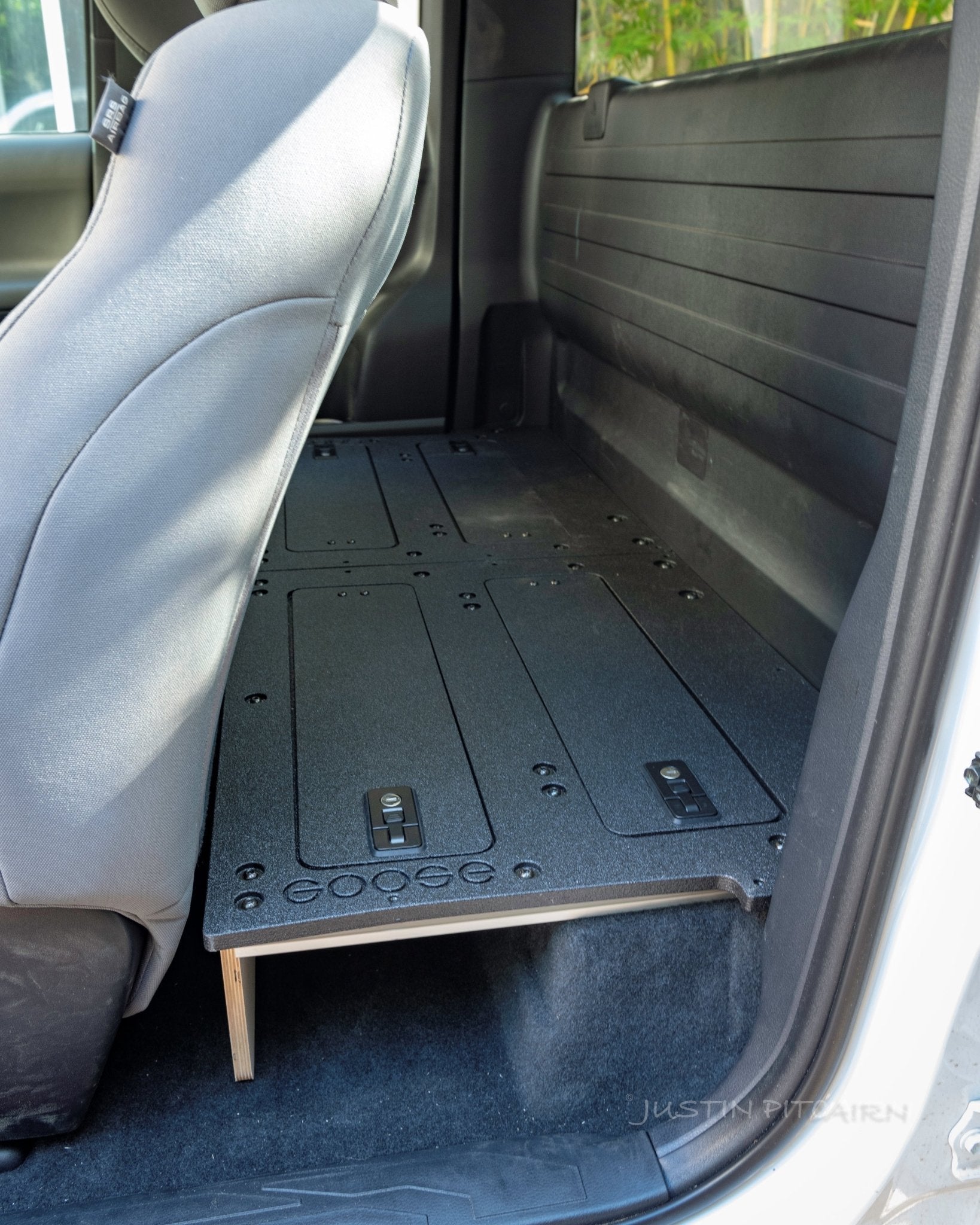 Goose Gear Toyota Tacoma 2016-Present 3rd Gen. Access Cab without Factory Seats - Second Row Seat Delete Plate System